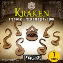 PWork Wargames RPGT0240MDF - RPG TOKENS Kraken