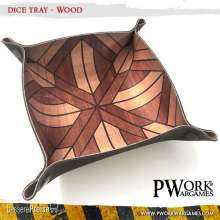 PWork Wargames DT01000N - DICETRAY Wood