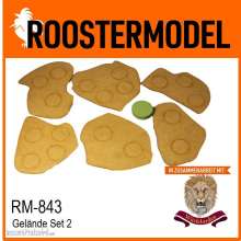 Roostermodel RM-843 - Gelände Bases Set 2