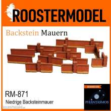 Roostermodel RM-871 - Niedrige Backsteinmauer