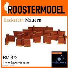 Roostermodel RM-872 - Hohe Backsteinmauer