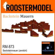 Roostermodel RM-873 - Backsteinmauer (zerstört)