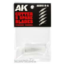 AK-Interactive AK9515-A - Standard Diagonal (5 Spare Blades)