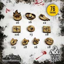 PWork Wargames GALTAR00130 - Altar Dead Gods - Battle Tokens