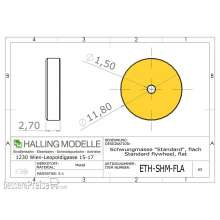 Halling ETH-SHM-FLA - Standard Schwungmasse, flach