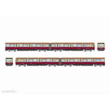 Halling BLS-TRD-SET-M - Berliner S-Bahn BR481/482 Traditionslack, 4-tlg. Halbzug, m. Antr. Licht, NEM658