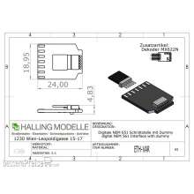 Halling ETH-VAR - PCB mit NEM651-Schnittstelle und Brückenstecker