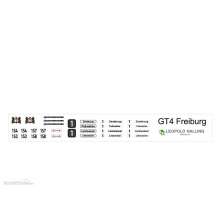 Halling DEC-S00-FRE - Decals für neutrale GT4 Variante Freiburg