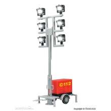 Viessmann 1344 - H0 Leuchtgiraffe Feuerwehr auf Anhänger mit 6 LEDs weiß