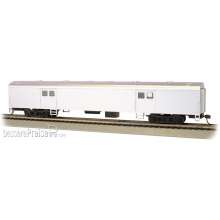 Bachmann 14405 - Painted, Unlettered - Aluminum - 72 Smooth-Side Baggage Car