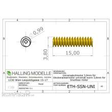 Halling ETH-SSN-UNI - Universalschnecke für Glockenanker