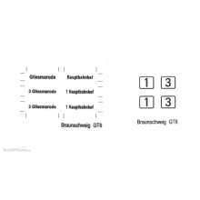 Halling DEC-GT6-B33 - Decals für GT6 Braunschweig Nr. 33/35