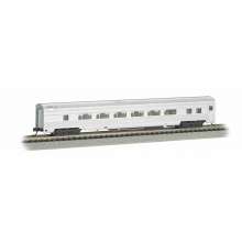 Bachmann 14754 - Unlettered Aluminum - 85 FT Coach w/ lighted interior