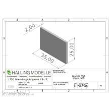 Halling ETH-GEW-SSB - Gewicht, rechteckig 35,0x25,0mm