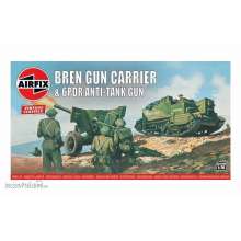 Airfix A01309V - 1:76 Bren Gun Carrier& 6 pdr AT Gun,Vintage Classics