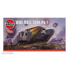 Airfix A01315V - 1:76 WWI Male Tank Mk.I,Vintage Classics