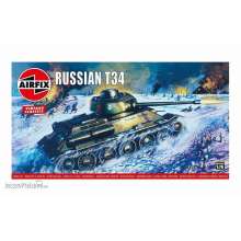 Airfix A01316V - 1:76 Russian T-34 Medium Tank,Vintage Classic