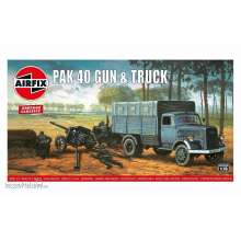 Airfix A02315V - 1:76 Opel Blitz & Pak 40 Gun, Vintage Classic