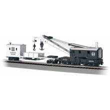 Bachmann 16102 - Santa Fe - 250-Ton Steam Crane & Boom Tender (HO Scale)