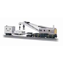 Bachmann 16138 - Maintenance of Way - 250-Ton Steam Crane & Boom Tender(HO Scale)