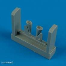 Quickboost QB48 350 - 1:48 MC.200 Saetta exhaust for Italeri