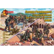 Mars Figures MS72123 - 1:72 German Paratroopers (Tropical Uniform) with 10.5cm LG42&8cm s.G.W.34