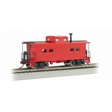 Bachmann 16806 - Painted, Unlettered, Red - NE Steel Caboose (HO Scale)