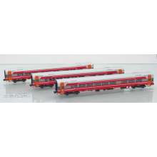 ASM Arndt Spezial-Modelle 18001 - 3er Set Personenwagen B7 NSB, Ep.V, Tomatensuppedesign - Lemke