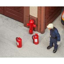 Faller 180950 - 6 Feuerlöscher und 2 Hydranten