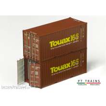 PT Trains 190016 - SET mit 2 Containern 20´DV TOUAX 165sten Geburtstag