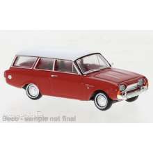 Brekina 19476 - Ford Taunus P3 Turnier, rot/weiss, 1964