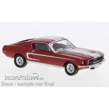 Brekina 19605 - Ford Mustang GT 350 Fastback, rot/weiss, 1968