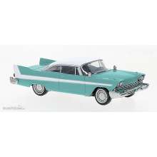 Brekina 19679 - Plymouth Fury, blau/weiss, 1958