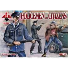 Red Box RB72037 - Policemen and citizens in 1:72