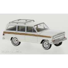 Brekina 19870 - Jeep Wagoneer B, weiss, Wooden Stripe, 1968