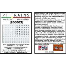 PT Trains 200003 - Set Wasserdecals Piktogramme giftige und korrosive Stoffe