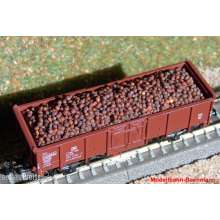 Modellbahn-Bachmann 2010220 - Ladung Zuckerrüben für Tillig, für den 2-achs. off. Güterwagen Ommu (Art.- Nr. 14210 u.ä.) Größe: 69 x 20 mm