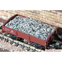 Modellbahn-Bachmann 2020405 - Schotter Granit für pmt, für den 2-achs. Niederbordwagen (Art.-Nr. 65150 u.ä.) Größe: 42 x 22 mm