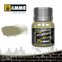 AMMO by MIG Jimenez A.MIG-0606 - DRYBRUSH Medium Green