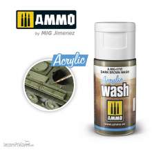 AMMO by MIG Jimenez A.MIG-0705 - ACRYLIC WASH Dark Brown Wash