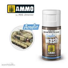 AMMO by MIG Jimenez A.MIG-0707 - ACRYLIC WASH Brown Wash for Sand