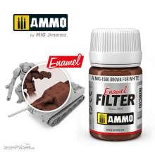 AMMO by MIG Jimenez A.MIG-1500 - FILTER Brown for White