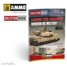 AMMO by MIG Jimenez A.MIG-6512 - SOLUTION BOOK 16 - How to Paint Modern US Military Sand Sch. English, Castellano, Français, Deutsch