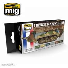 AMMO by MIG Jimenez A.MIG-7110 - WWI & WWII French Tanks Colors