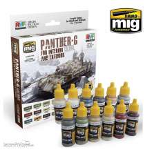 AMMO by MIG Jimenez A.MIG-7174 - Panther-G Colors for Interior and Exterior (Special RYEFIELD Edition)