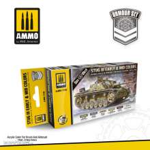 AMMO by MIG Jimenez A.MIG-7185 - StuG III Early & Mid Colors 1939 to 1943