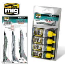 AMMO by MIG Jimenez A.MIG-7204 - MiG & SU Colors Grey & Green Jets