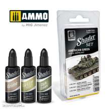 AMMO by MIG Jimenez A.MIG-7322 - SHADER Set American Green