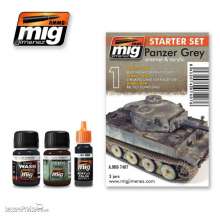 AMMO by MIG Jimenez A.MIG-7407 - Panzer Grey Starter Set