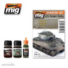 AMMO by MIG Jimenez A.MIG-7413 - US Green Tanks Starter Set